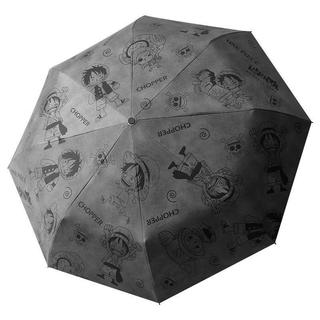 臺灣發貨>海賊王雨傘男女晴雨兩用自動傘摺疊便攜路飛黑膠防曬遮陽傘太陽傘GTD