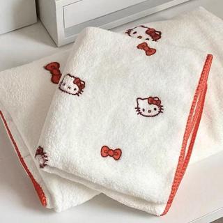 ✨毛巾✨Hello Kitty親膚毛巾凱蒂貓珊瑚絨浴巾舒服洗澡巾柔軟可愛吸水