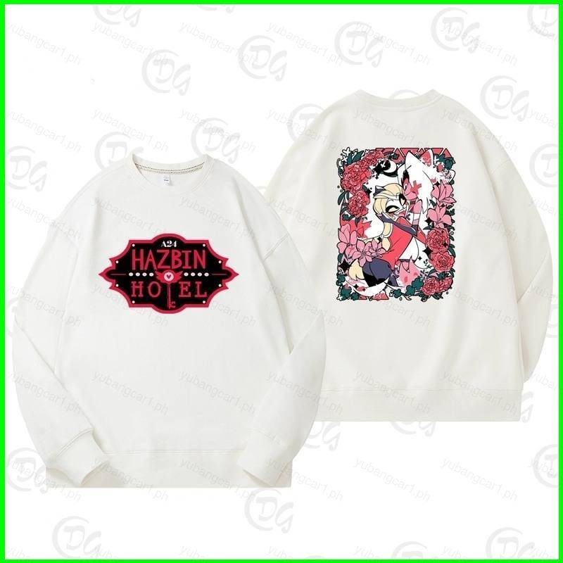 YB1 Hazbin Hotel Angel Dust AD Hoodie 動漫衛衣男女通用長袖上衣 BY1