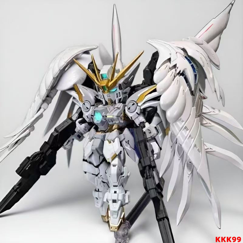 GL MGSD 飛翼零式 鈑噴白雪姬EW天使 XXXG-00YSW 掉毛高達鋼彈拼裝模型機甲玩具GUNDAM
