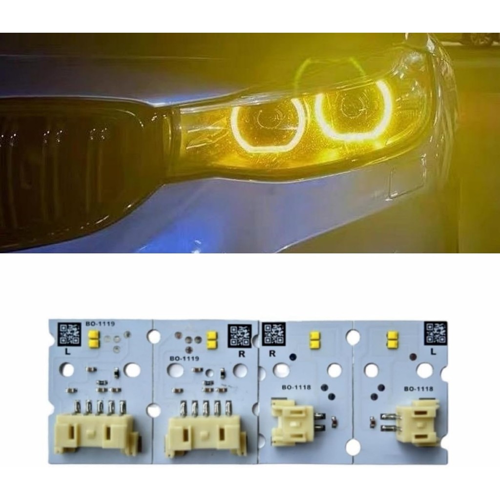 GT 黃色天使眼 LED 板適用於 17-20 BMW 3' F34 318d 320d 320i 330d 340i