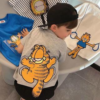 Mimo⭐純棉夏季男女童裝卡通刺繡短袖上衣中小童T恤上衣服