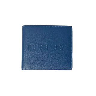 BURBERRY 80715281 品牌壓紋LOGO牛皮八卡短夾 保證正品