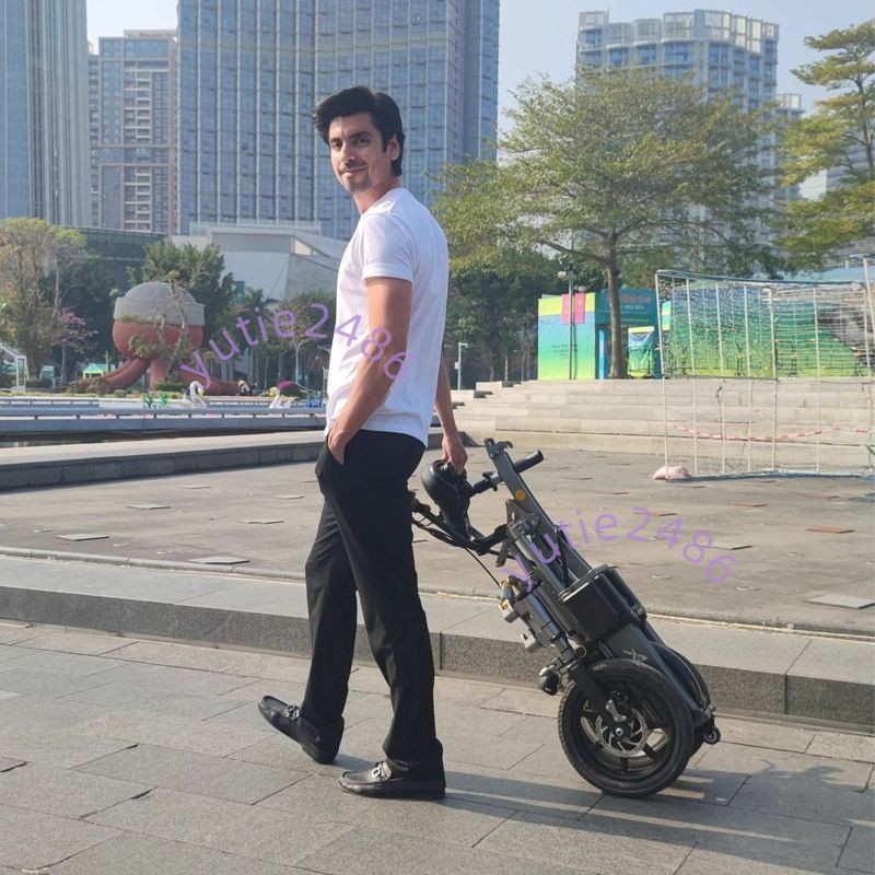 年人代步一秒 摺疊女士接送 翁電動自行車 簡行倒三輪老 孩子親子不倒（不含運）