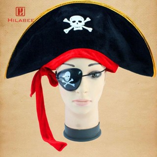 [UsusexaMY] 海盜帽化裝印花萬聖節服裝帽子舞臺表演角色扮演化妝舞會成人兒童男孩女孩