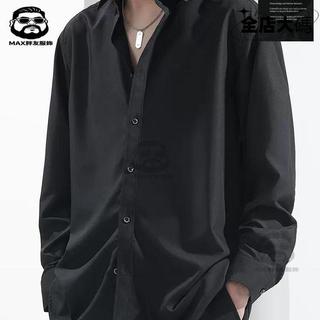✨MAX胖友服飾✨M-8XL 男襯衫長袖 大尺碼襯衫 長袖襯衫 男生襯衫 休閒襯衫 長版襯衫 襯衫男 寬鬆襯衫 /MI