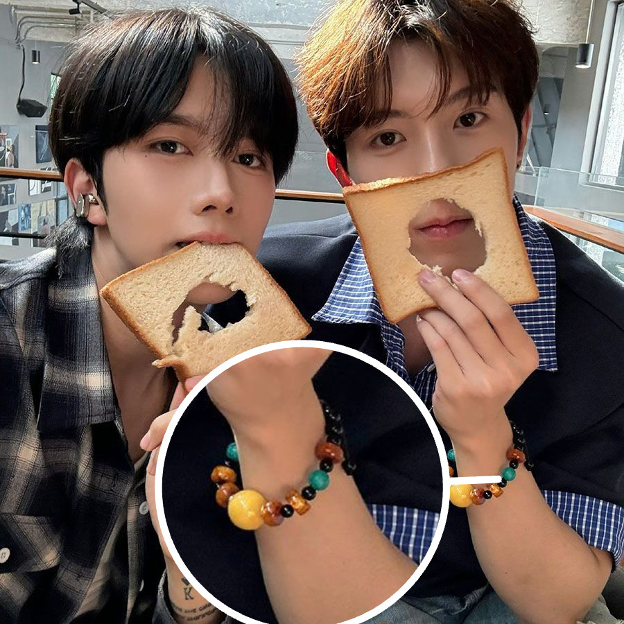 【ABO垂涎】黃星邱鼎傑李沛恩江衡  花詠盛少遊高途沈文瑯 同款手串 式蜜蠟串珠編織風手鍊