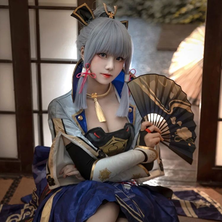 【白鴿潮流服飾】神裏綾華cosplay服原神衣服cos稻妻城白鷺公主動漫服裝全套女