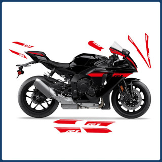 【台灣出貨】 全車拉花貼紙 適用於山葉 YZF R1 2023年款 全車線條鏤空貼紙 全車拉花貼紙