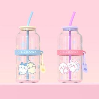 ✨臺灣出貨✨【MINISO】名創優品爆款CHIIKAWA吉伊卡哇吸管玻璃杯耐熱居家水杯吸管杯冷水杯冰霸杯奶茶杯