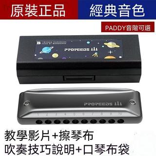 ✨ProReeds十孔paddy布魯斯藍調口琴網成人初學專業BM10孔Boogieman