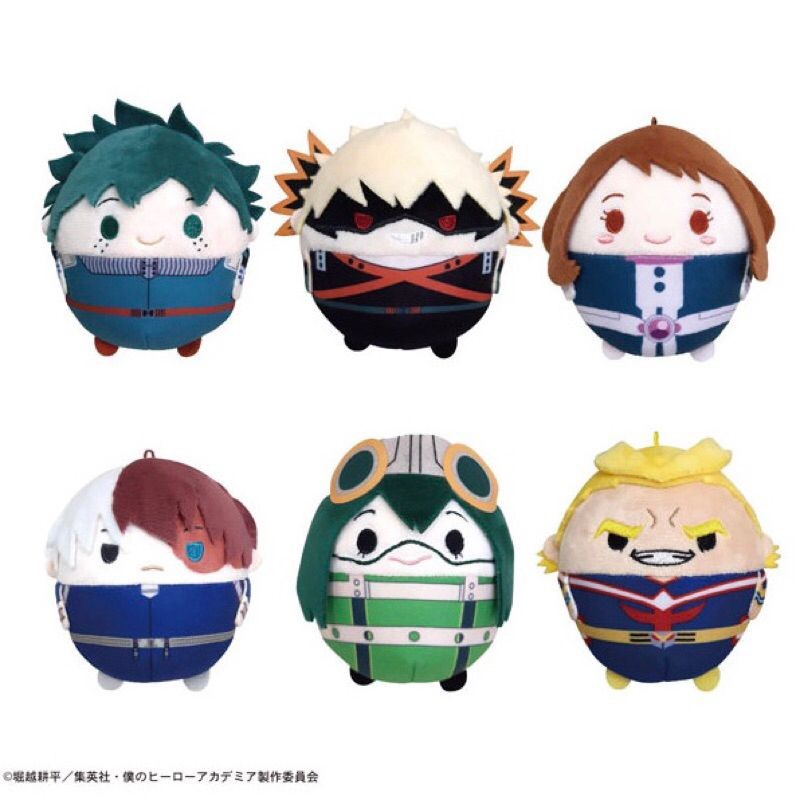 我的英雄學院 MHA 圓滾滾 胖娃 吊飾 綠谷出久 爆豪勝己 轟焦凍 麗日御茶子 蛙吹梅雨 歐爾麥特