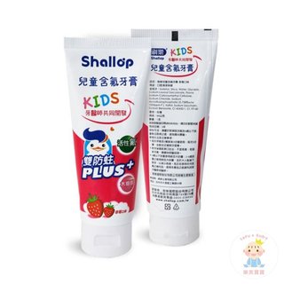 【Snow King】刷樂Shallop 兒童含氟牙膏-草莓口味90g