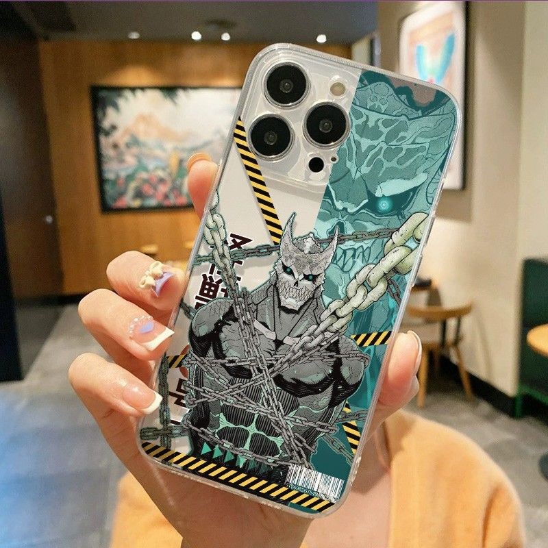 🪨日比野卡夫卡🪨怪獸8號 手機殼 適用蘋果15promax怪獸8號手機殼iphone16卡夫卡1