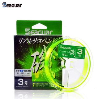 日本SEAGUAR西格碳線 綠標 進口半浮水 磯釣主線碳氟線釣魚線釣具防纏繞耐磨釣魚線 道系母線 釣蝦釣魚線