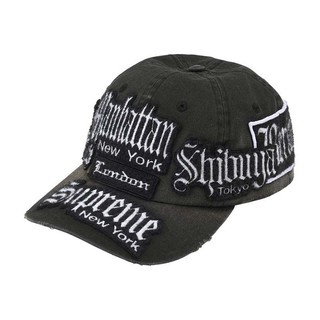 Supreme City Patches 6-Panel 六片帽 帽子 刺繡貼布 黑色 SS26H39-BK |EU旗艦