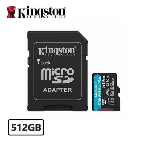 KINGSTON金士頓 Canvas Go!Plus microSD 記憶卡 SDCG4 512G