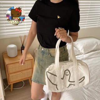 【新店下殺】 Mark Gonzales 小天使 圓筒包 手提包 行李袋 健身包 男女同款 WHATITISNT