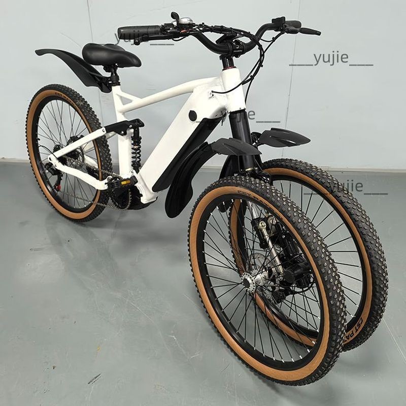 機電動自行車 倒三輪助力車 倒三輪中置電 行車軟尾減震 鋰電池電動自（不含運）