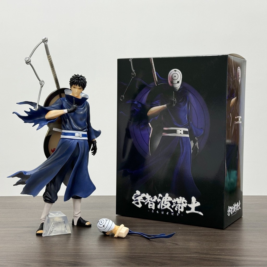 火影忍者手辦巨浪帶土站姿宇智波帶土雙頭雕動漫手辦模型擺件潮玩生日禮物桌搭二次元動漫周邊機箱擺件