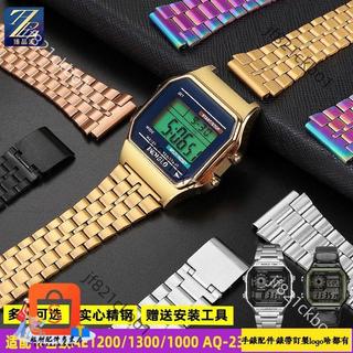 適用casio卡西歐Casio 表AE120013001000 SGW-300H400精鋼手錶帶配件18mm