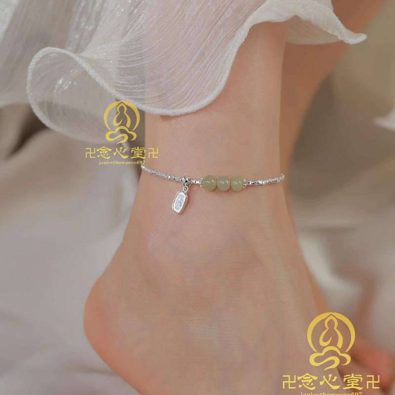 古風腳鍊 碎銀腳鏈女小衆古風招財納福足鏈首飾2025新款爆款高級設計感腳鏈