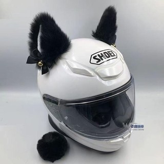 【立體可拆】貓耳朵頭盔裝飾 安全帽裝飾配件 摩托車電瓶車電摩改裝 網紅頭盔立體耳朵 摩托車配件 頭盔改裝