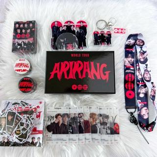 💕臺灣免運💕bts週邊物料 BTS防彈少年團禮盒 kpop迴歸專ARIRANG周邊立牌小卡 貼紙套裝禮物 粉絲應援好物