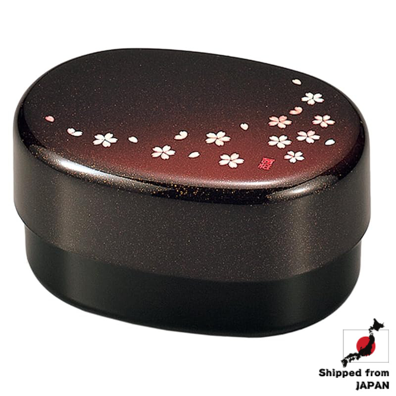 たつみや(Tatsumiya) 茜桜 小判便當 茜桜紅 色 尺寸：約W14.7 D10.5 H7.7 50093【直接來