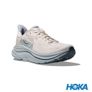 【HOKA】女 Clifton 10 Wide 寬楦路跑鞋 霧石灰/礦巖藍 HO1162050GRTM|XY旗艦
