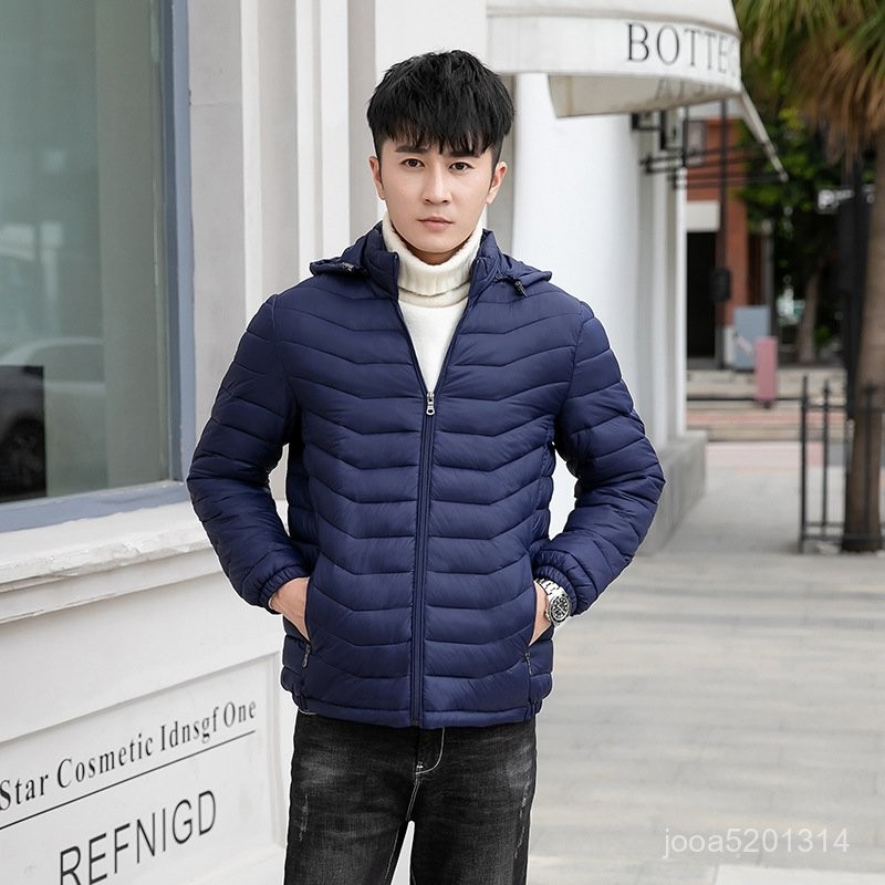 【MR.男先生】臺灣出貨 免運 男短款羽絨服 棉衣男秋冬新款輕薄羽絨棉服短款中青年大碼休閒棉襖男裝外套 CVQJ