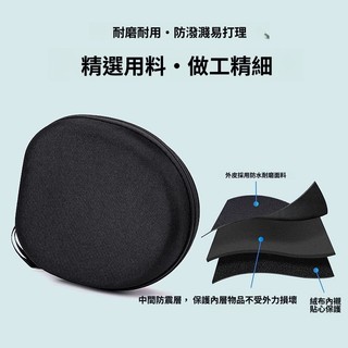 適用Beats Solo 4 無線頭戴式藍牙耳機保護套 便攜式拉鏈收納包 EVA全包硬殼 Beats Solo 4耳機包