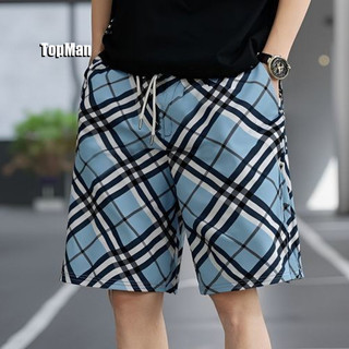 TopMan 格子短褲 海灘褲 經典速乾五分褲 沙灘褲 男生短褲