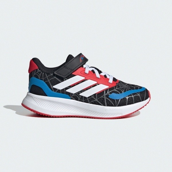 Adidas 愛迪達 Runfalcon Spider-Man EL C JR5660 中童 運動鞋 蜘蛛人 黑紅