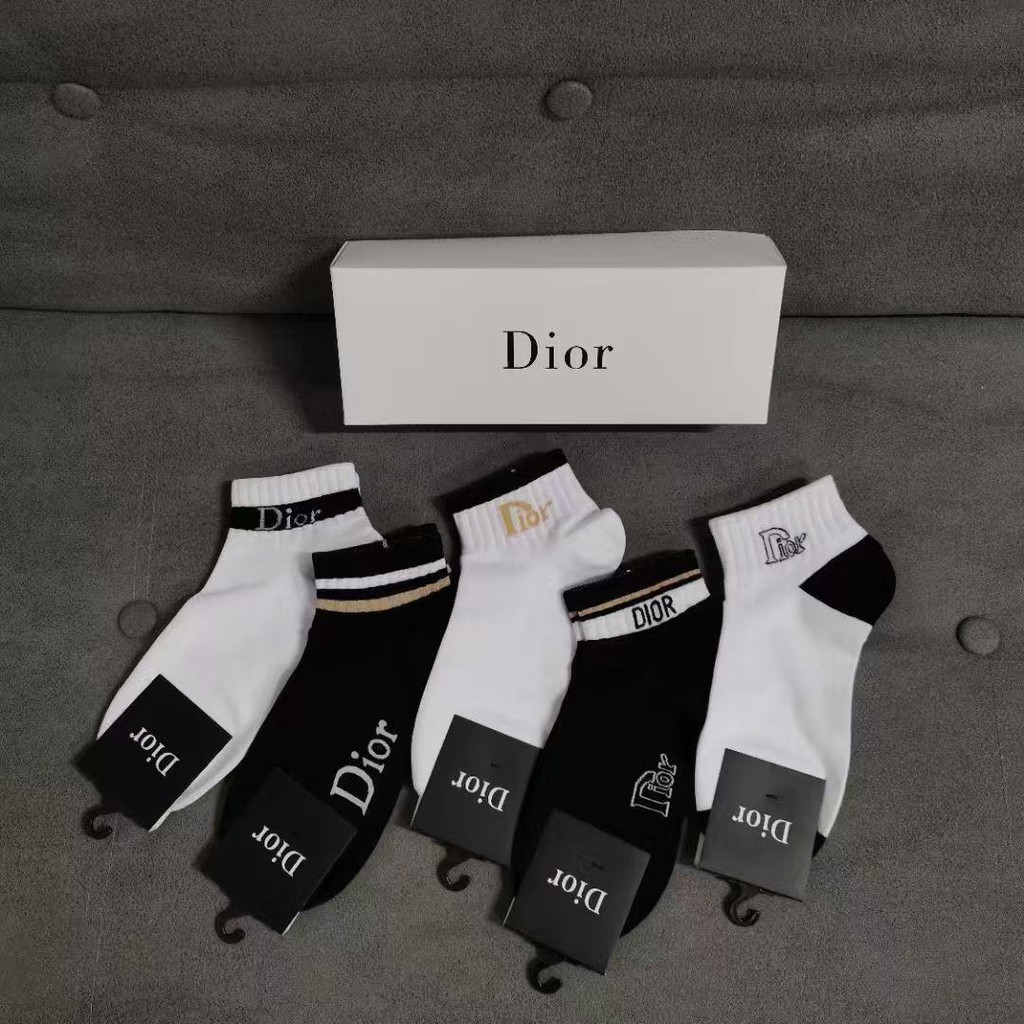 DIOR1654 純棉男女款襪短筒襪吸汗襪