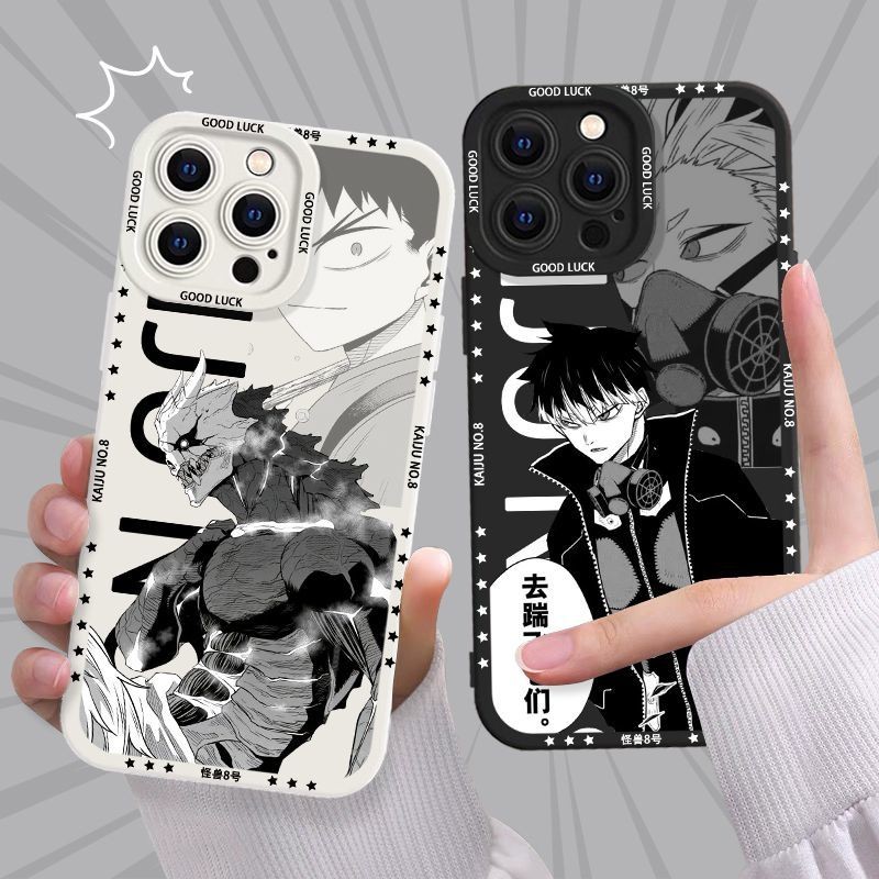 🪨日比野卡夫卡🪨怪獸8號 手機殼 怪獸8號手機殼卡夫卡鳴海弦適用於華爲榮耀vivoOPPO蘋果小