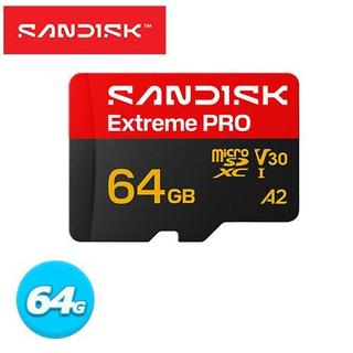 SANDISK Extreme PRO microSD UHS-I 64GB 記憶卡