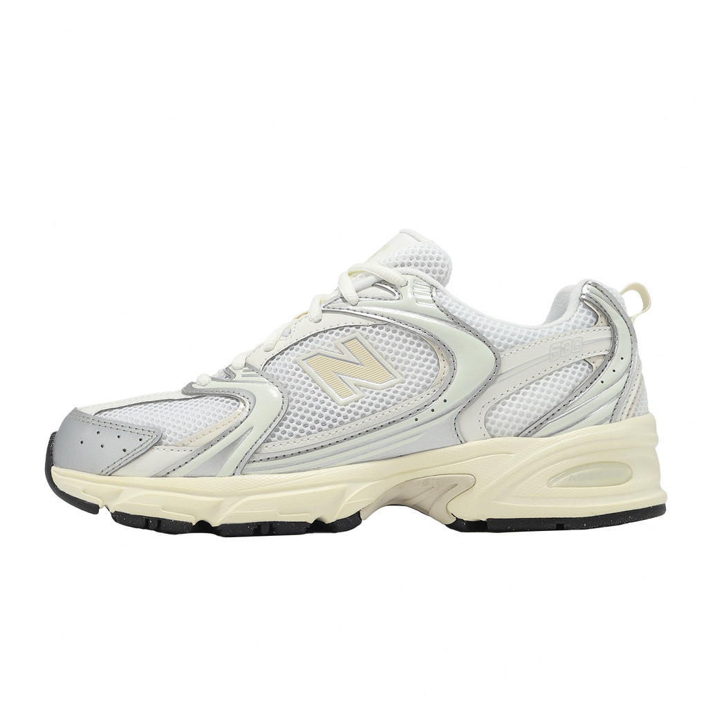 New Balance 休閒鞋 530 男女鞋 金屬銀 亞麻 情侶鞋 拼接 緩衝 NB [ACS] U530ESB-D