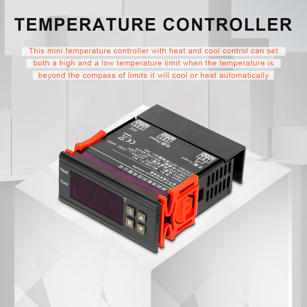 Yoaushop-ph 30A 數字溫度控制器製冷加熱調節器帶冷熱控制 MH1230A AC220V