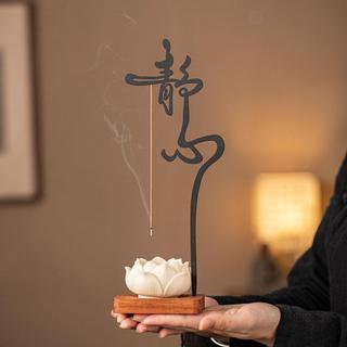 🌈蝦皮爆款 香薰爐 香插爐 禪意靜心倒掛香插 蓮花香座 香託 創意懸掛式香爐 香器 家用香薰爐擺件