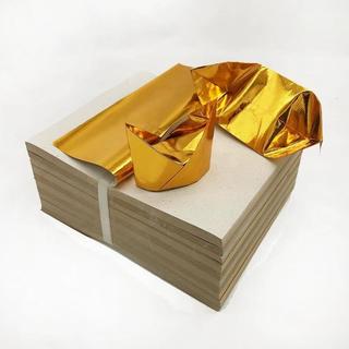 【暢銷熱品】大尺寸金紙金箔紙元寶紙 馬蹄金疊蓮花 祭祀燒紙錢冥幣用品