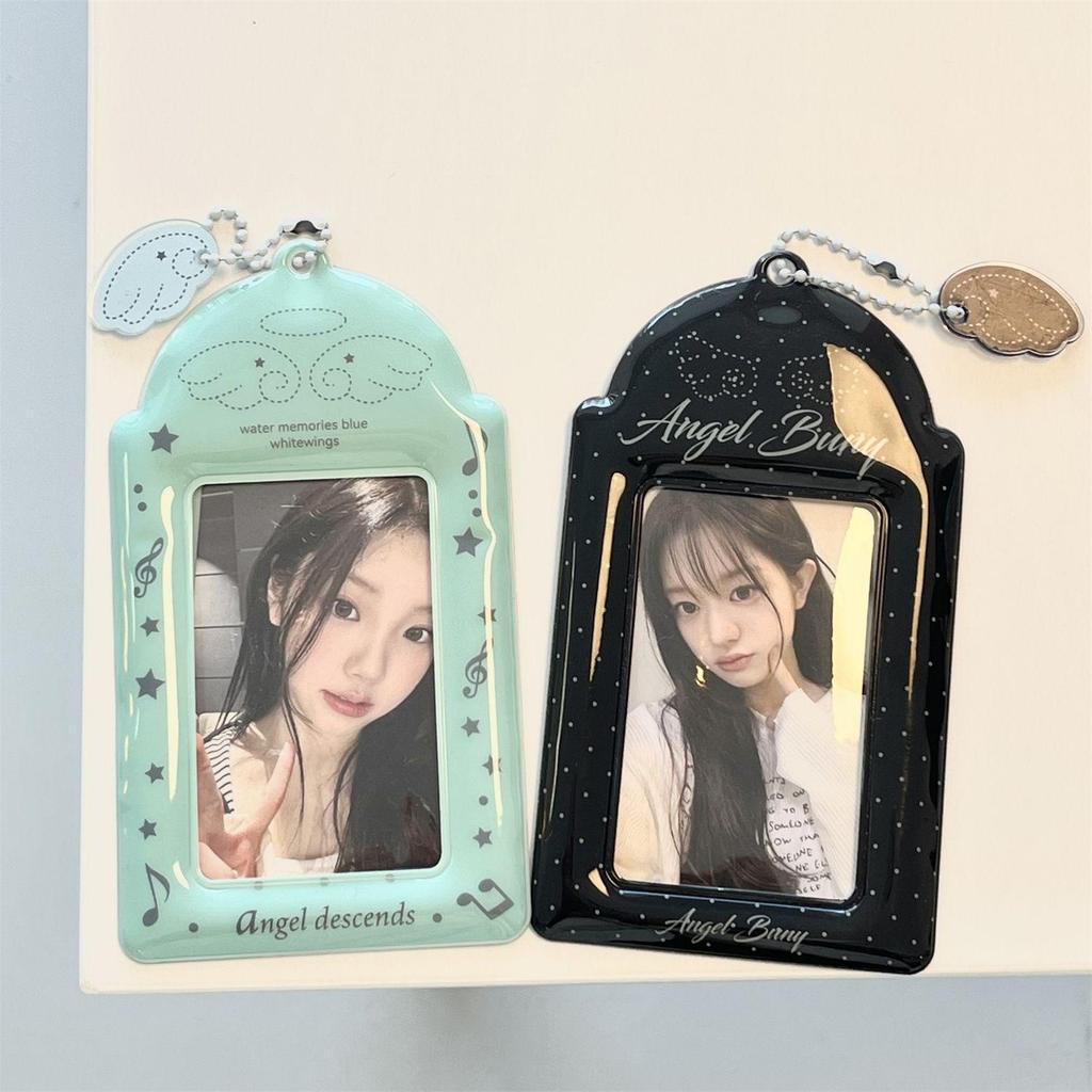 精挑好物🎐心動單品🎐少女心翅膀天使卡套ins風追星愛豆3寸小卡展示套飯卡校園卡保護套
