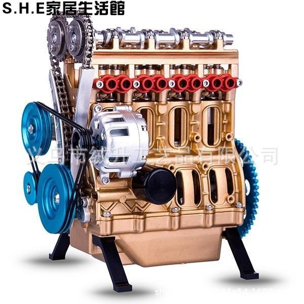 ❤免運推薦❤新品免運推薦優選新款仿真L4引擎樹脂髮動機傢居擺件創意桌子裝飾工藝品可批发