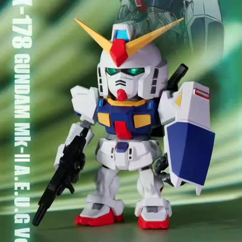 正版 萬代QMSV-MINI Z GUNDAM&GUNDAM MK-Ⅱ系列盲盒 潮流玩具手辦模型男生禮物擺件