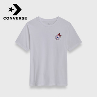 【Converse】三麗鷗聯名 短袖T恤 男 HELLO KITTY CVM5T516-WHT