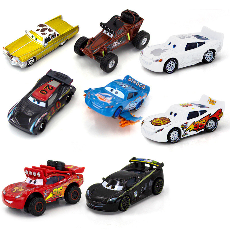 麥坤玩具車 麥坤車 Tomica cars赛车汽车总动员 儿童玩具车合金车麦昆麦大叔车王路霸警长板牙 汽車總動員玩具模型