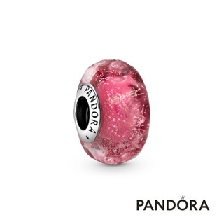 【Pandora】艷粉紅波紋琉璃串飾 母親節禮物 520禮物 官方直營
