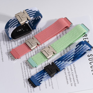 SAMSUNG 適用於三星 Galaxy Fit 3 男士女士替換錶帶的尼龍彈性編織單環錶帶