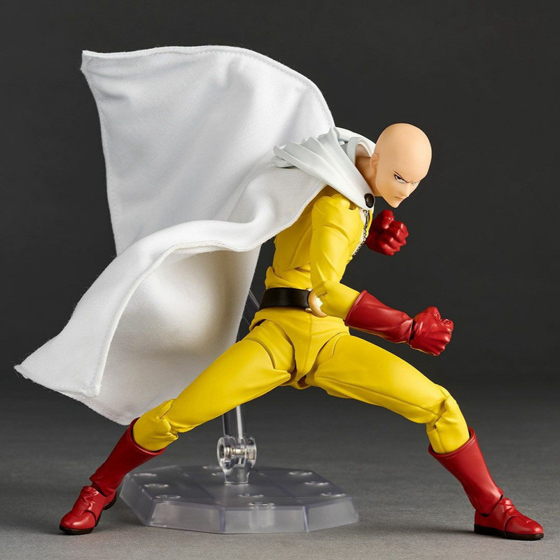 跨境新品 一拳超人埼玉斗篷埼玉 可動山口埼玉 驚奇山口埼玉 轉輪科技系列 光頭斗篷可動模型盒裝公仔新品