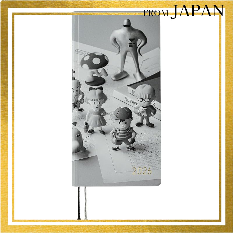 2026年母系手帐 MOTHER/MOTHER2秘密版 1月启用 周刊手帐 周刊左侧 紧凑竖长日本発送
